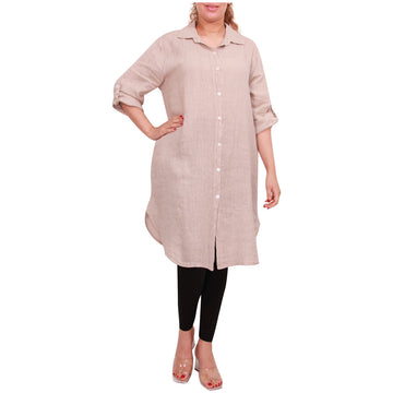 Women Italian Dress Ladies Long Shirt Summer Casual Dresses