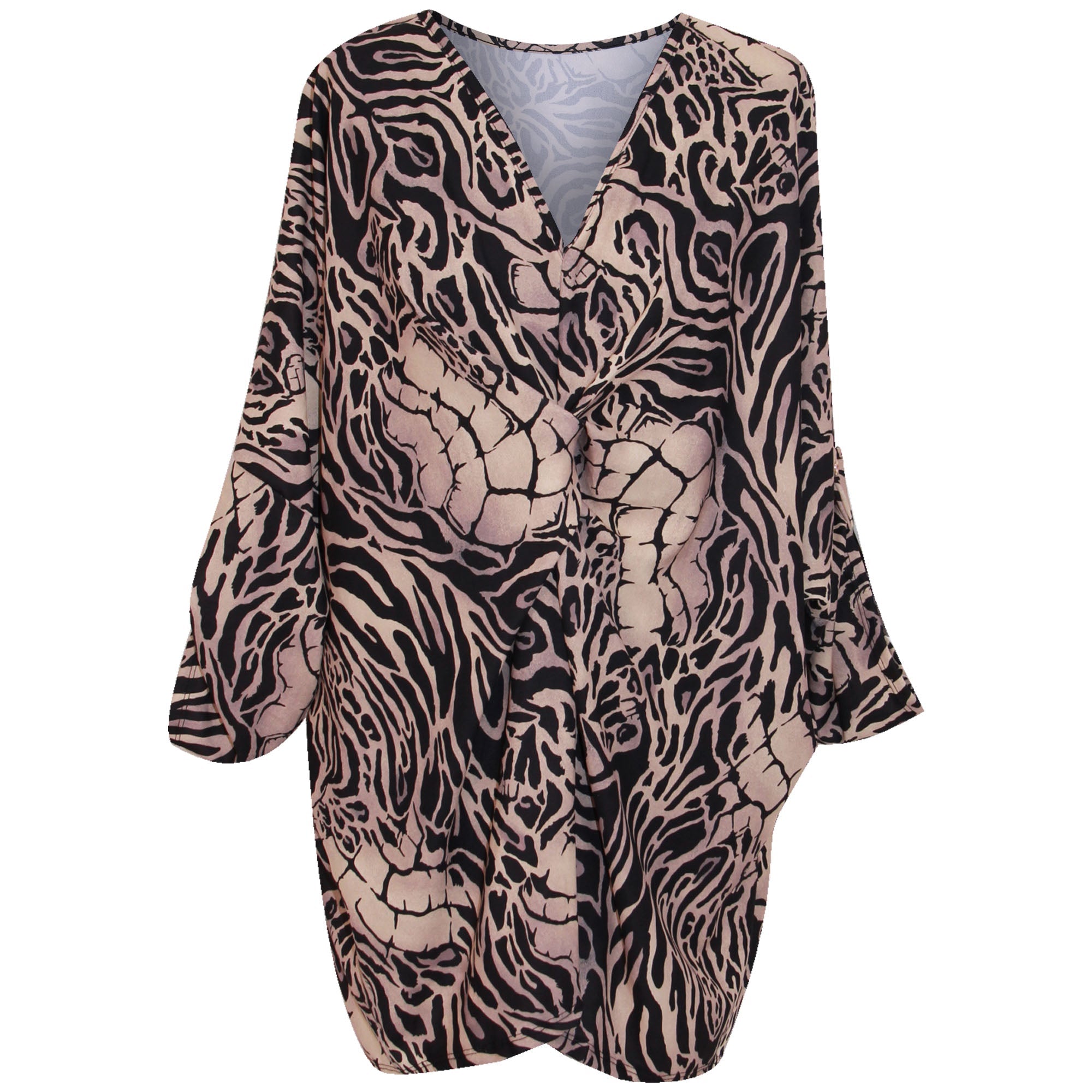 Italian Animal Print Top Plus Size Zebra Giraffe