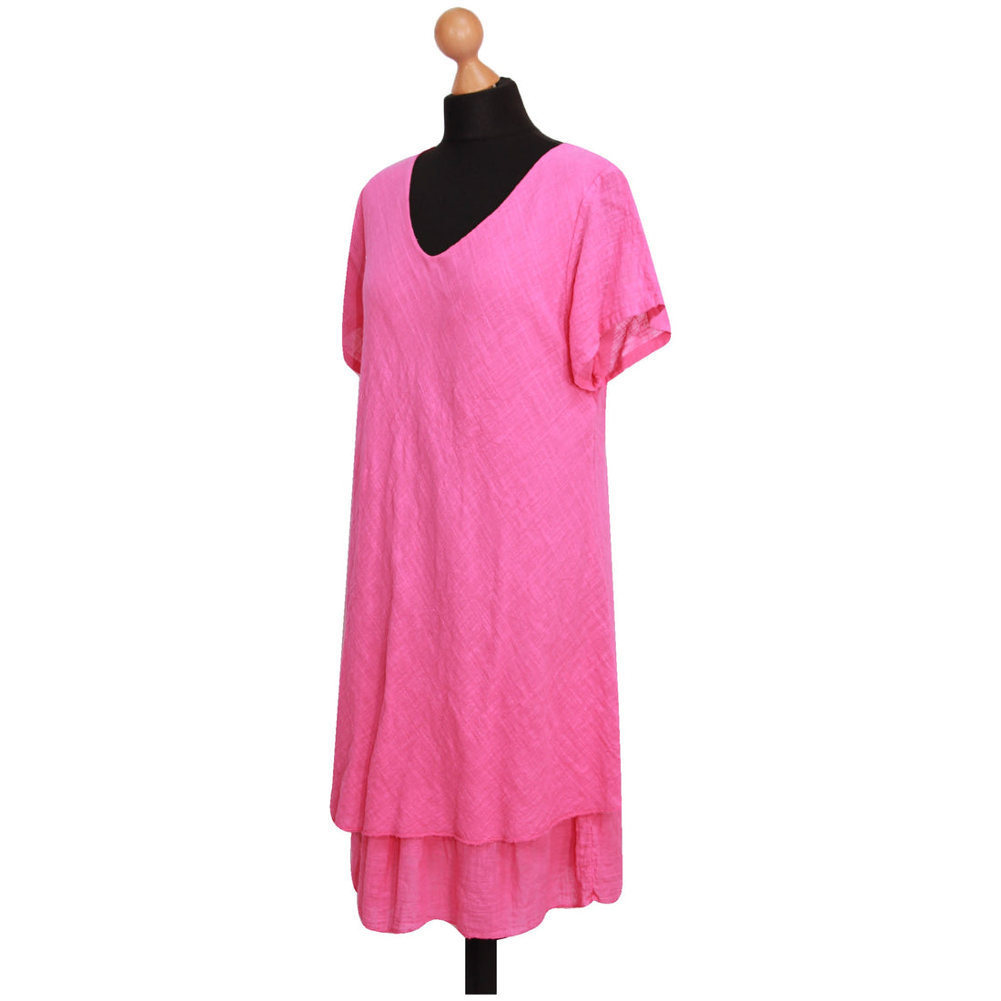 Women Dress Ladies Frill 2layered